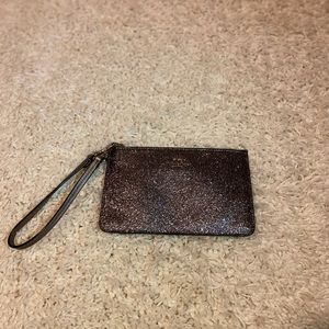 Silver Coach Wristlet!